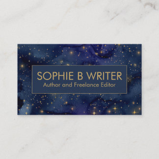 Carte De Visite Auteurs professionnels Cosmic Starry
