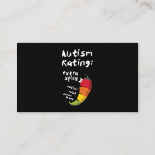 Carte De Visite Autisme Classement T-shirt extra épicé