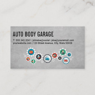 Carte De Visite Auto Car Care Technicien Mécanicien