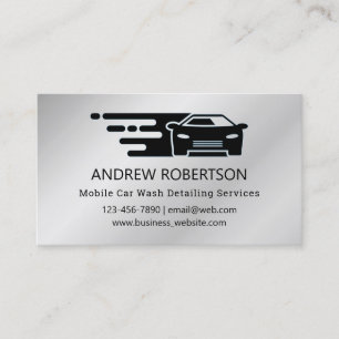 Carte De Visite Auto de voiture professionnelle Détail Faux Metall