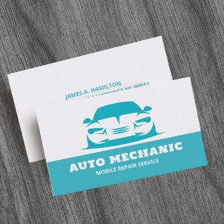 Carte De Visite Auto Mechanic Automotive Repair Service