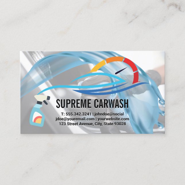 Carte De Visite Auto Services | Car Wash (Devant)