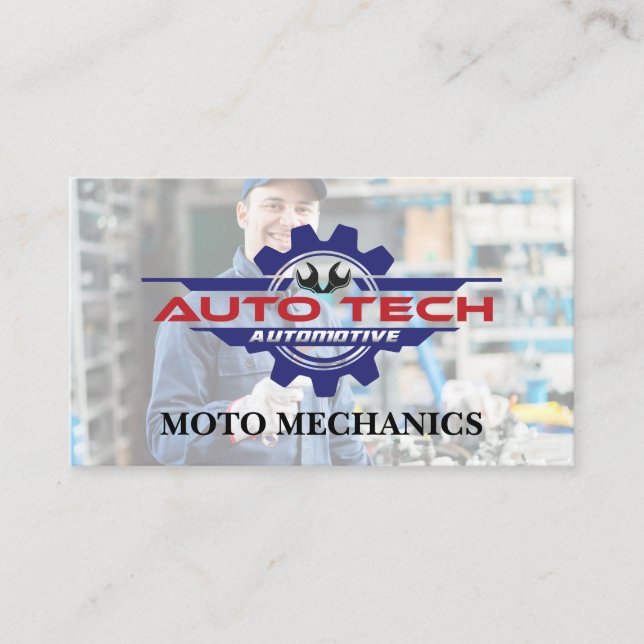 Carte De Visite Auto Tech | Automatique (Devant)