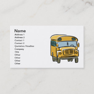 Carte De Visite Autobus scolaire 2