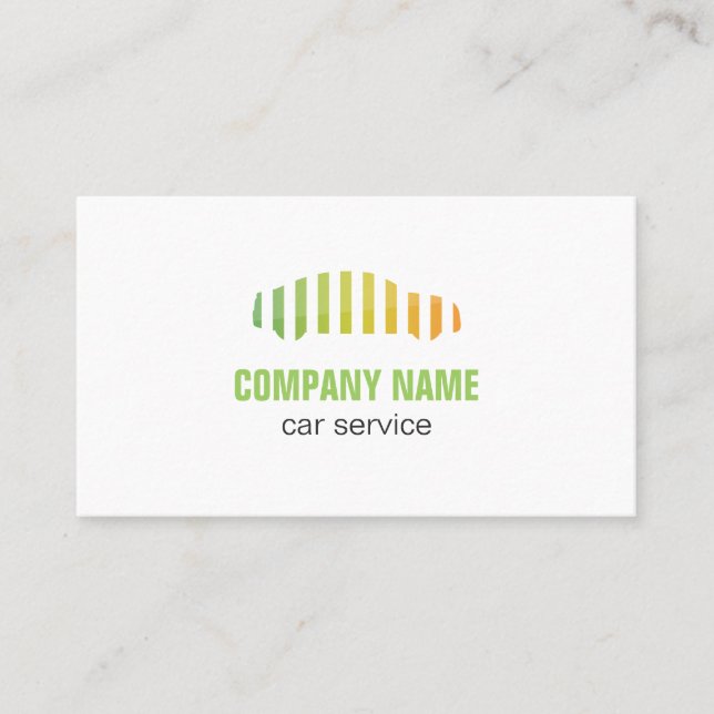 Carte de visite automatique de logo de service de (Devant)