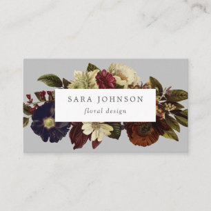 Carte De Visite Automne Automne Moody Design Floral