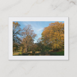 Carte De Visite Automne dans le parc (frontière)