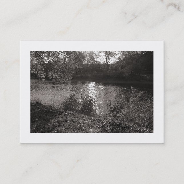 Carte De Visite Automne dans le parc (frontière) (Devant)