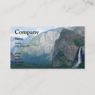 Carte De Visite Automne de Yosemite Bridalveil