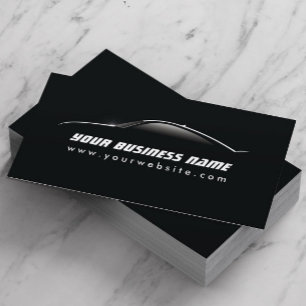 Carte De Visite Automotive Car Outline Auto detailing Repair