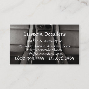 Carte De Visite Automotive Marine Bright n Clean Détailleur 