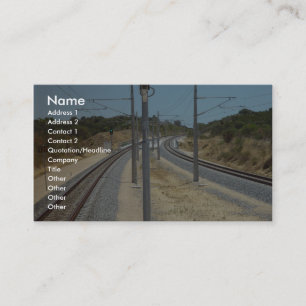 Carte De Visite Autour de la courbure brûle le pont en chemin de
