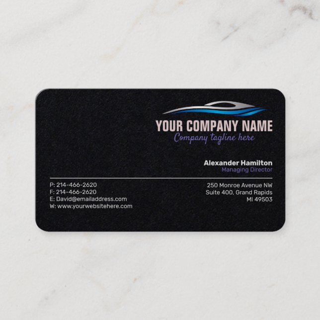 Carte De Visite Autoworks, réparation automatique, service et (Devant)