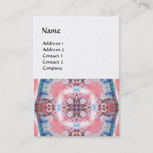 Carte De Visite AVALON 4, rose violet bleu