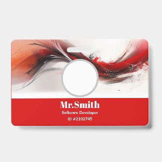 Carte de visite avec badges personnalisés