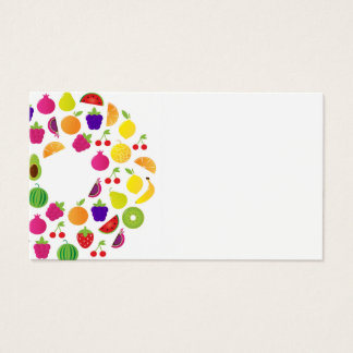 Carte de visite avec cercle Fruit