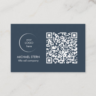 Carte de visite avec code et logo QR