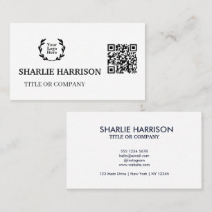 Carte de visite avec code QR