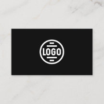 Carte de visite avec code QR | Design moderne noir