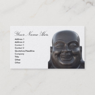 Carte de visite avec la tête de Bouddha