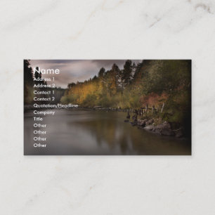 Carte de visite avec l'arrière - plan de la nature