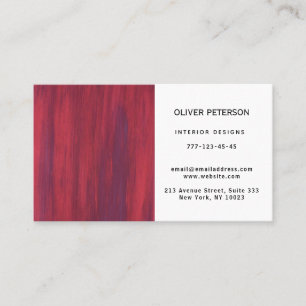 Carte de visite avec texture bois.