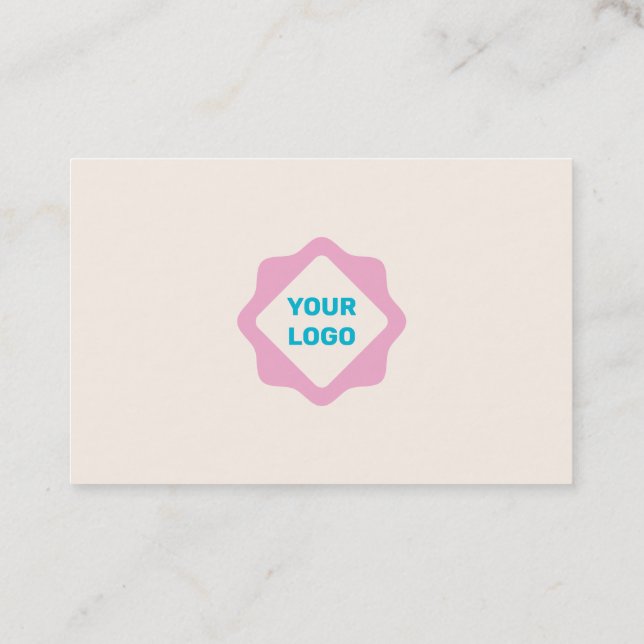 Carte de visite avec votre logo (Dos)