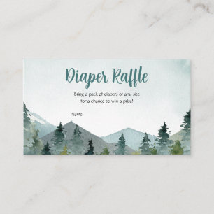 Carte De Visite Aventure Attend Baby shower Déchets Raffle