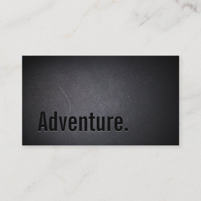 Carte De Visite Aventure Classy Black Out Travel (Devant)
