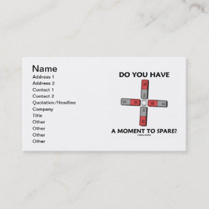Carte De Visite Avez-Vous Un Moment Pour Vous Épargner ? (Physique