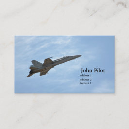 Carte de visite avion de combat
