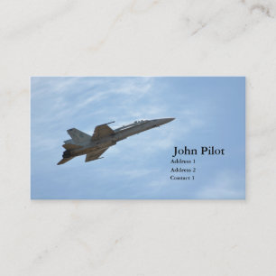 Carte de visite avion de combat