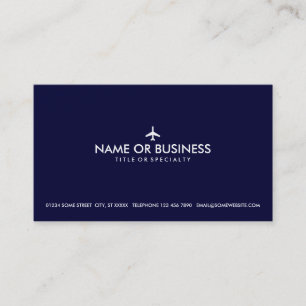 Carte De Visite avion simple