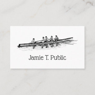 Carte De Visite Aviron Rameurs Équipe d'Aviron Sports Aquatiques