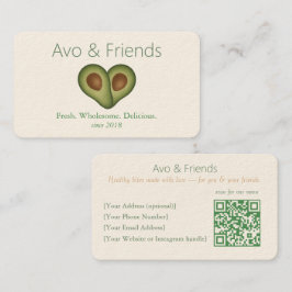 Carte De Visite Avo et amis | Logo Avocado Aliments sains -
