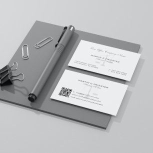 Carte De Visite Avocat À Droit, Échelle De Justice