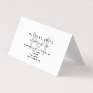 Carte De Visite Avocat à la loi minimaliste moderne simple