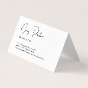 Carte De Visite Avocat à la mode en droit spécial unique