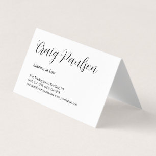 Carte De Visite Avocat à la mode en droit spécial unique