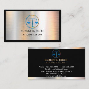 Carte De Visite Avocat à l'échelle juridique de la justice Avocat
