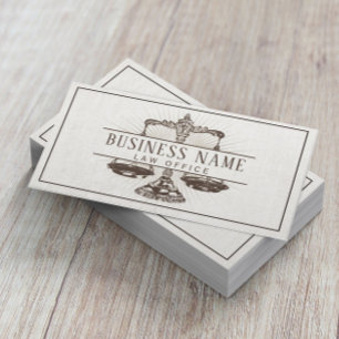 Carte De Visite Avocat Avocat de Droit Échelle Vintage de Justice