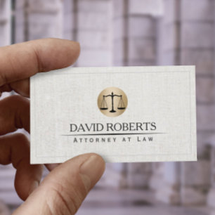 Carte De Visite Avocat avocat Gold Law Scale Logo Linge élégant