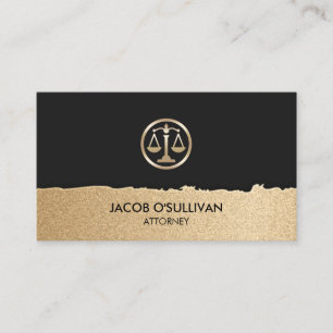 Carte De Visite Avocat Avocat Juridique Loi Gras Noir Or