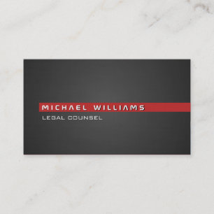 CARTE DE VISITE AVOCAT CONSULTATIF LÉGAL ÉLÉGANT MINIMALISTE