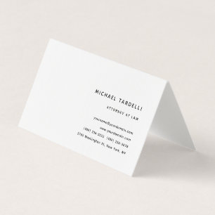 Carte De Visite Avocat de droit minimaliste professionnel classiqu