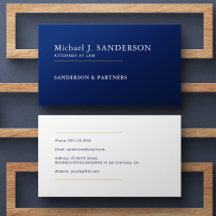 Avocat de droit moderne minimal bleu marine