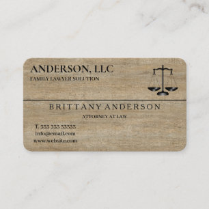 Carte De Visite Avocat de profession libérale Échelle noire