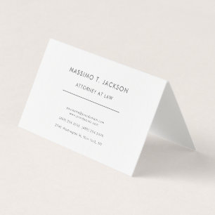Carte De Visite Avocat Droit Linge Minimaliste Professionnel