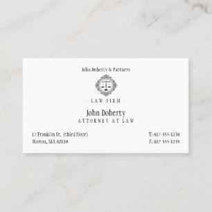 Carte De Visite Avocat élégant   Cabinet juridique