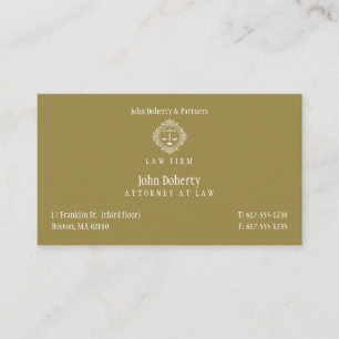 Carte De Visite Avocat élégant   Cabinet juridique